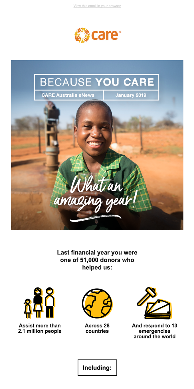 CARE email example