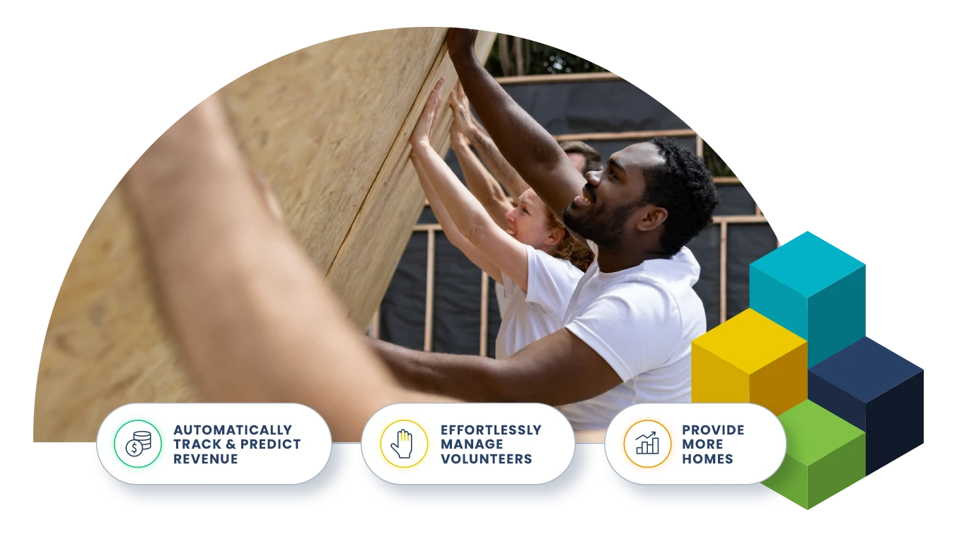 People working together to build a house